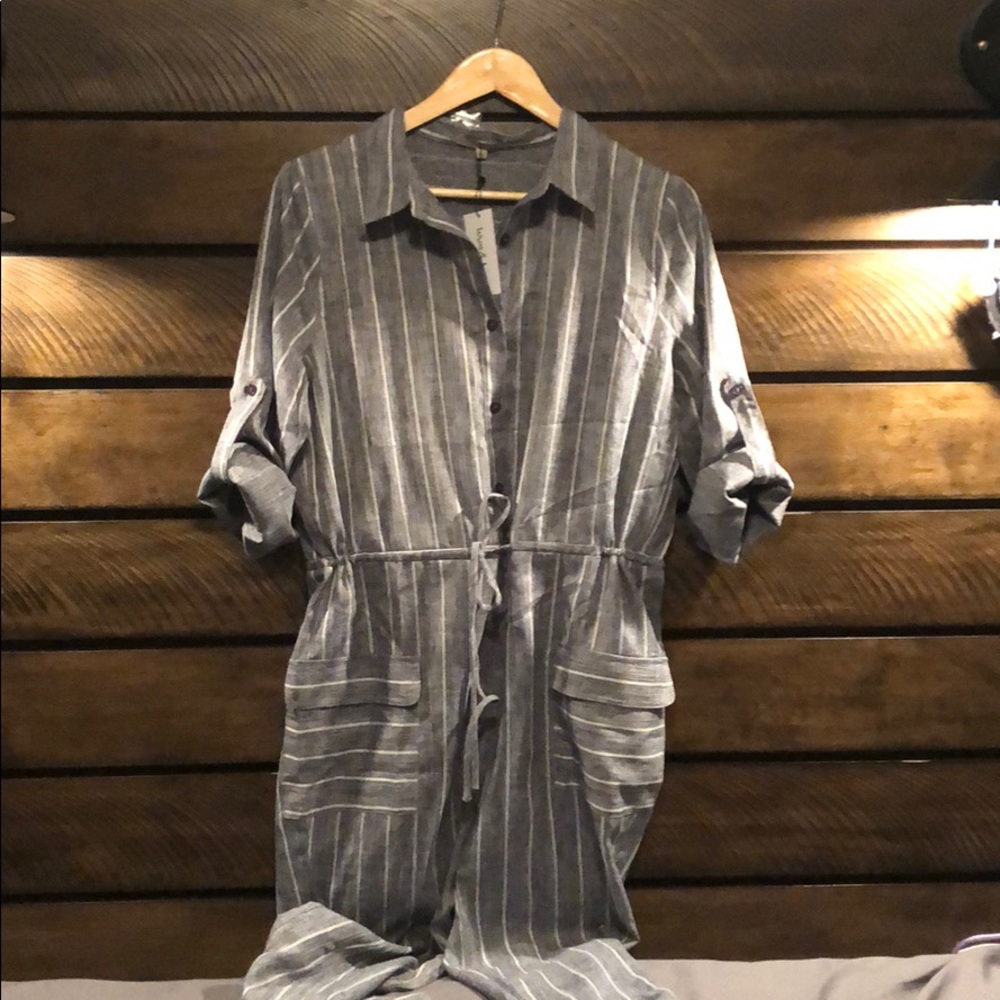 Striped jumpsuit